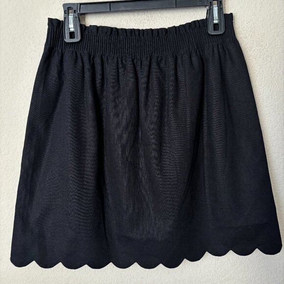 J. Crew Linen Cotton Blend Scalloped Hem Sidewalk Skirt NEW - Picture 5 of 11